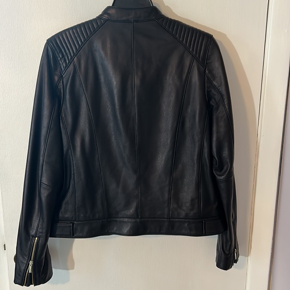 Cole Haan Lamb Skin Leather Jacket - Picture 5 of 9